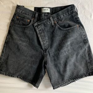 Agolde crisscross shorts